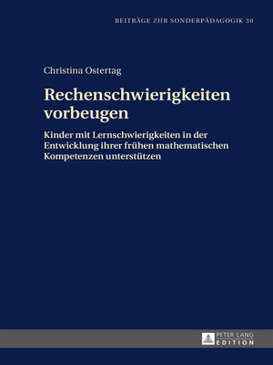 cover image of Rechenschwierigkeiten vorbeugen